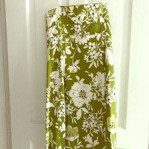 Green Floral Strapless, Ann Taylor dress